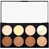 Revolution Ultra Contour Face Palette | 8 Powder Shades, Contours, Highlights, Shapes, Buildable Pigment &amp; Blendable Formula, Vegan Cruelty-Free