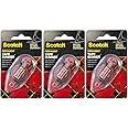 3M 6061 Scotch Double Sided Adhesive Roller, Permanent Bonding Tape, Acid-Free, Photo-Safe, 0.27 Inch x 8.7 Yards, Pack of 3