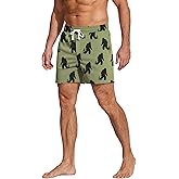 Deyeek 5.5 Inch Mens Pajama Shorts Sleep Cotton Lounge PJ Lightweight Elastic Waist Drawstring Nightwear Bottom with Pockets