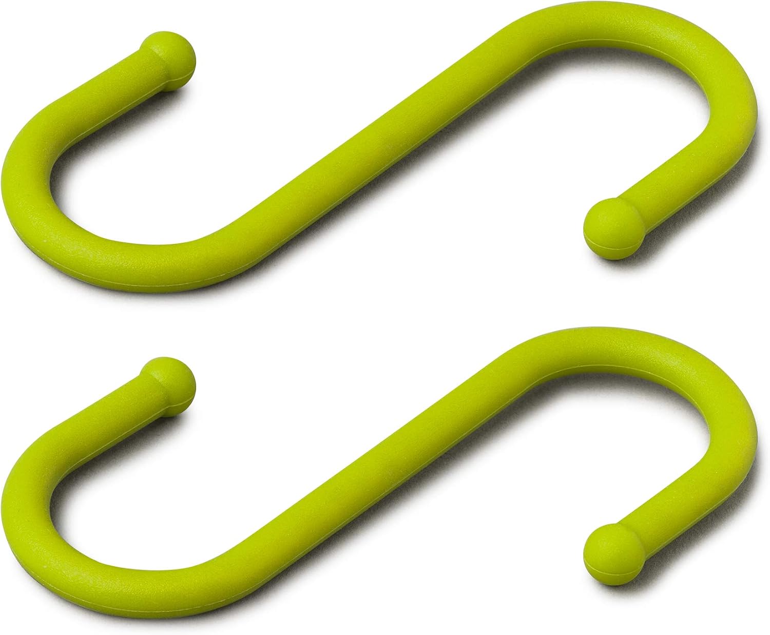 Zeal Silicone S Shape Hanging Hook, 12cm Set of 2 Lime