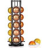 RECAPS Rotary Coffee Pods Holder Stand Compatible with Nespresso Vertuoline Capsules, Hold 20 Vertuo Coffee Pods Organizer wi