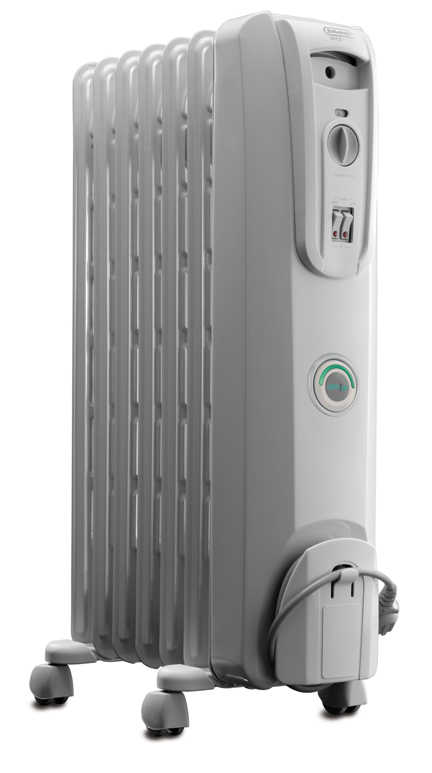 Photo 1 of De'Longhi Oil filled Radiator Heater, 1500W Electric Space Heater for indoor use, portable room heater, Energy Saving, full room like office and bedroom with safety features, EW7707CM
