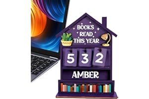 Books Read Counter, Book Reading Counter Gift, Reading Books Counters, 3D Wooden Read Challenge Gift To Readers, Teachers & L