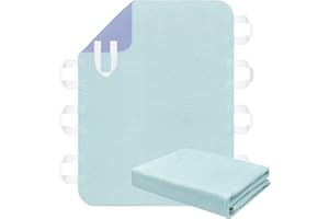 AGOOLIIU Bed Pads for Incontinence Washable Positioning Bed Pad with Handles, Reusable Underpads Absorbent with 4-Layer Waterproof Underpads for Incontinence, Elderly Bedridden (34×52 Inch -1 Pack)