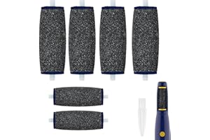 GOMINYUF Replacement Roller Compatible with Dr. Scholl's Callus Remover Electronic Foot File-Extra Coarse (6 Pack)