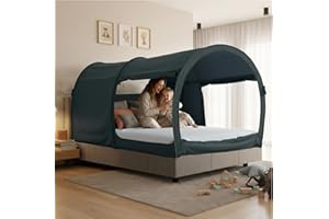LEEDOR Bed Tent Dream Tents Bed Canopy Shelter Cabin Indoor Privacy Warm Breathable Pop Up Twin/Full/Queen for Kids and Adult Patent Pending(Mattress Not Included)