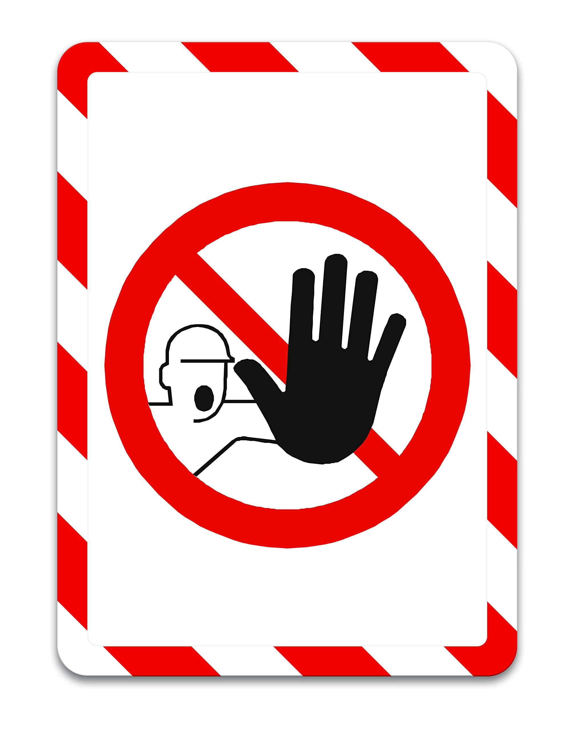 Tarifold A4 Magnetic Safety Frame - Red/White (Pack of 2)