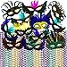 Toy World Mardi Gras Beads & Feather Masks Party Pack