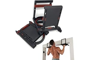 Jayflex Portable Door Frame Pull Up Bar RYZE UPS - Rotating Handles, No Screws Needed - 275 lbs Capacity - Perfect for Home or Travel