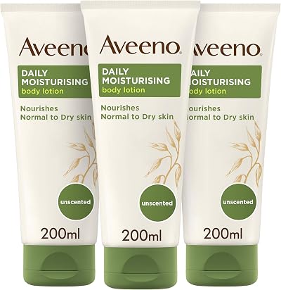 Aveeno Daily Moisturising Lotion Triple Pack 3 x 200ml Dry Skin Relief