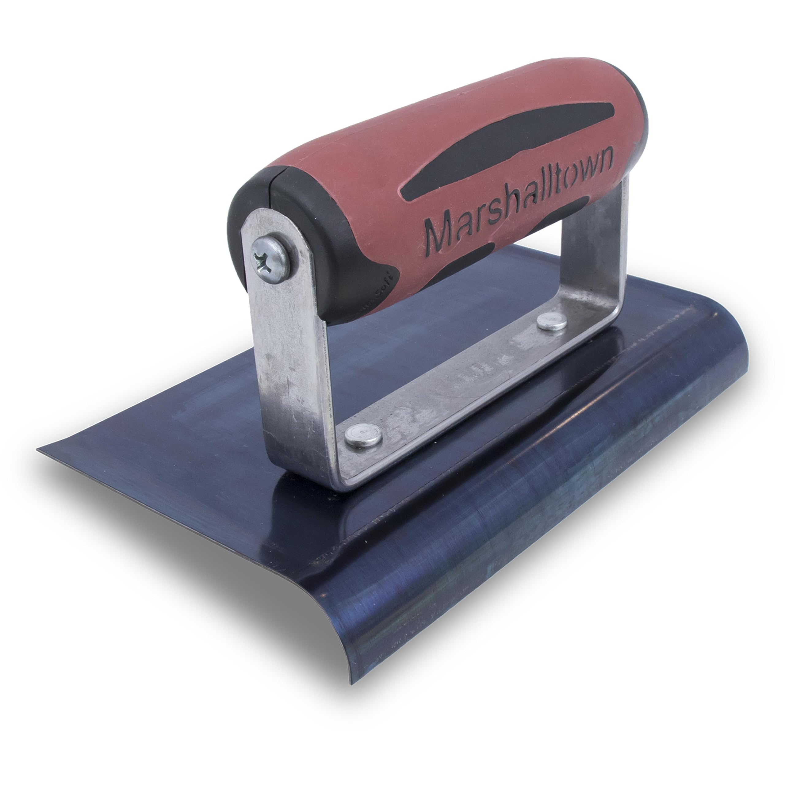MARSHALLTOWN Curved Concrete Edger, 6 x 4 Blue Steel Blade, 1/2 Lip x 3/8 Radius, Made in The USA, 156BD
