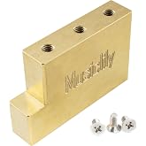 Musiclily Ultra Solid Fat Brass L Shape Tremolo Block for Floyd Rose Locking Tremolo Bridge, 37mm Tall