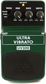 Behringer UV-300 Ultra Vibrato Pedal Behringer 9V Battery or PSU-SB powered