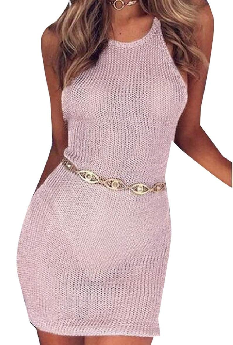 pink colour short dress
