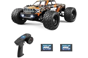 HAIBOXING 1:18 Scale RC Truck 18859E (Orange), 4WD Off-Road Remote Control Car 36km/h, 2.4GHz Radio System, Dual Rechargeable
