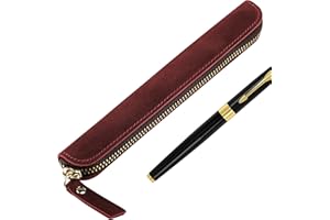 JANKOW Leather Pen Case Holder Handmade, Leather Case Holder, for Single Genuine Leathers Single Cases Pens, Organizer Founta