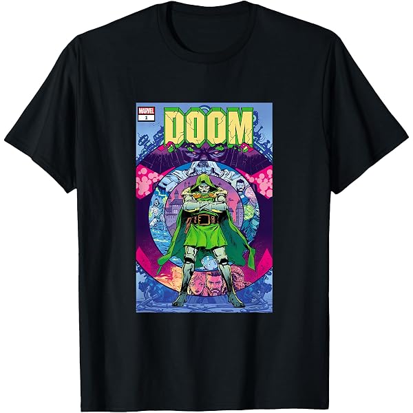Amazon.com: Marvel Super Villain Trading Cards T-Shirt : Clothing  display picture 1