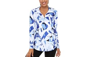 LURANEE Womens UPF 50+ Long Sleeve 1/4 Zip Pullover Athletic Hiking Running Workout Tops