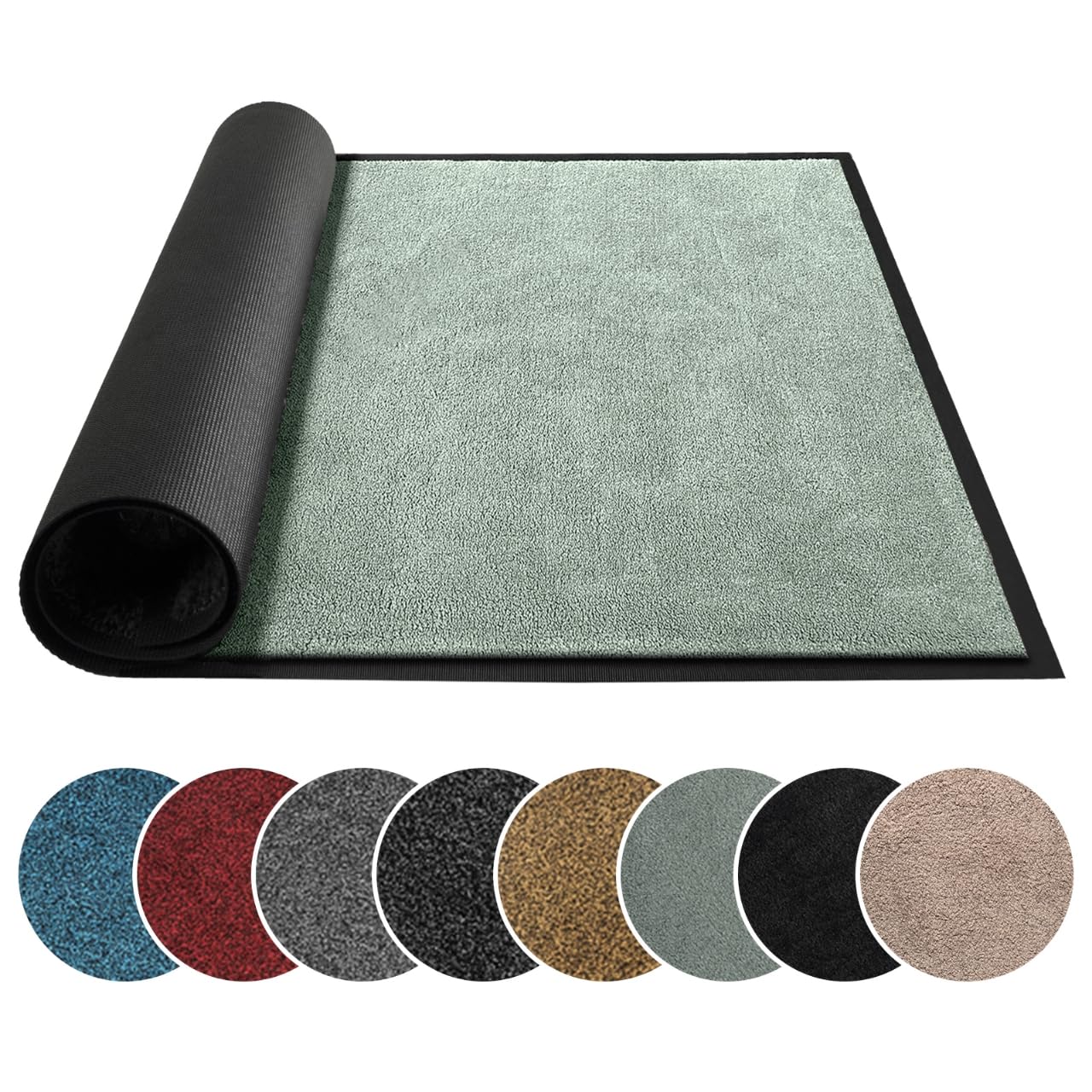 Mibao Dirt Trapper Door Mat for Indoor Outdoor, Waterproof All-Season, All-Weather Doormat, Heavy Du