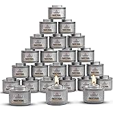 Caterpax - 24 Pack - 6 Hour Chafing Fuel Cans for Food Warmers & Chafing Buffet Trays – Odorless, Smokeless, Long Burn Wick, 