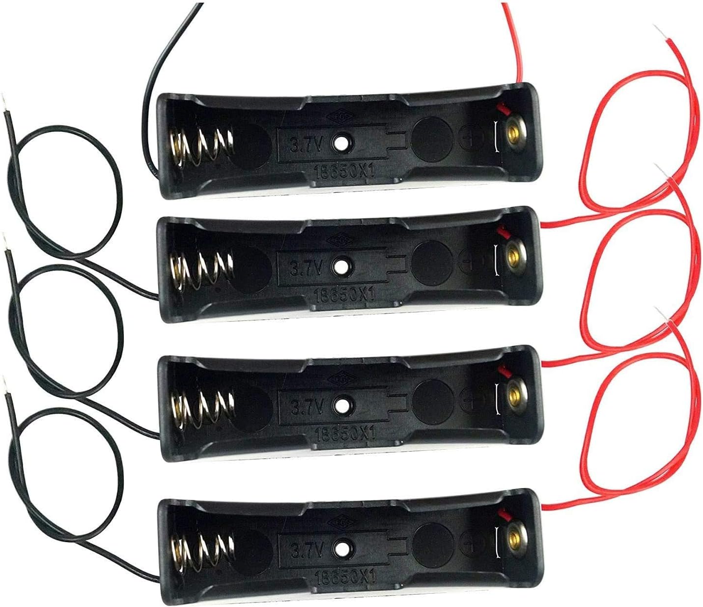 GTIWUNG 12Pcs 18650 Battery Holder Case with Lead Wire Bundle, 3.7V DIY Battery-Storage Boxes - Image 5