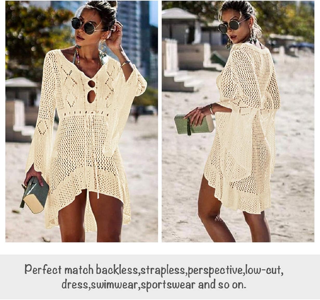 KAAVIYO Punto Di Punto Grigio Copricostumi Da Bagno Donna Abito Bikini Cover Up Beachware Per Spiaggia Estate 124053150