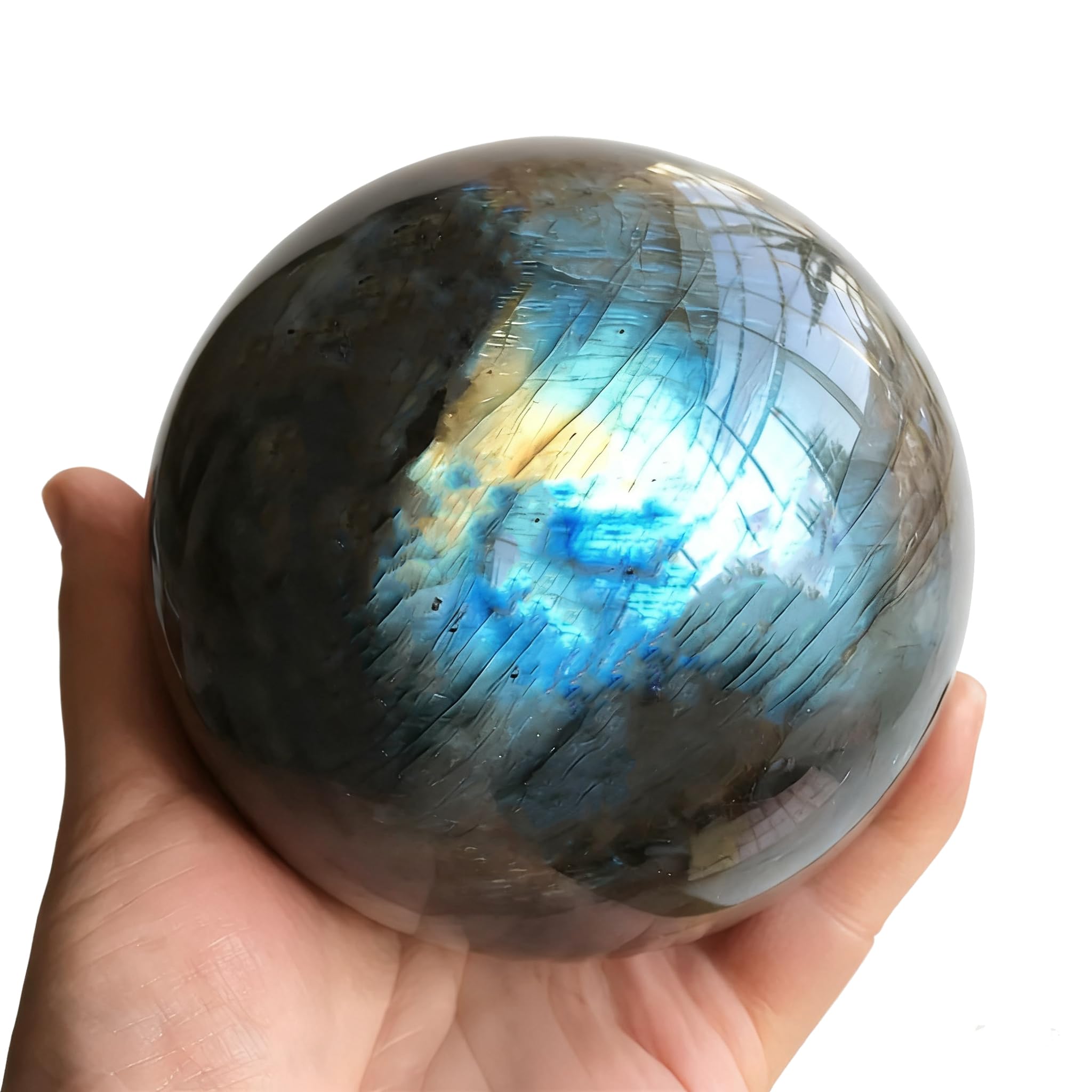 6-7CM/2.36-2.76inch Natural Crystal Ball Labradorite Sphere Moonstone ...