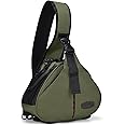 CADeN Camera Bag Sling Backpack Camera Case Waterproof with Rain Cover Tripod Holder, Compatible for DSLR/SLR Mirrorless Cameras (Canon Nikon Sony Pentax) and Accessories Green