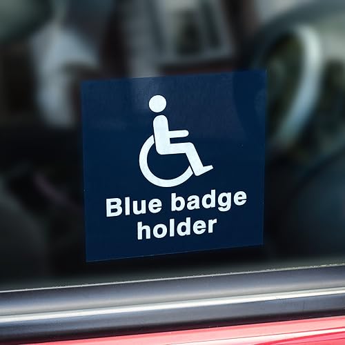 Blue Badge Holder Disabled Car Sticker Disability Wheelchair Mobility Self Adhesive Sign
