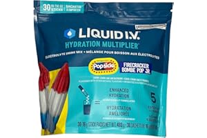 Liquid I.V. Hydration Multiplier Drink Mix 30 Count - Firecracker Flavor - 30 Total Individual Packets