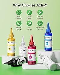 Premium DTF Ink 600ML- Axlio DTF Transfer Ink for