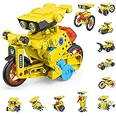 AESGOGO 12-in-1 Electric Robot Kit, STEM Projects Toys for Kids Age 8-12 Birthday Gifts, DIY Building Science Experiment Kit Battery Powered Education for Boys Girls Aged 8 9 10 11 12 13 14 Year Old