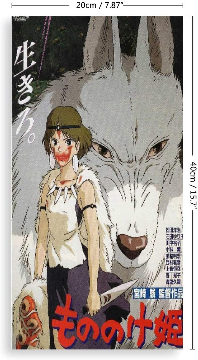 Amazon もののけ姫 漫画装飾画 壁の絵 壁掛け アートパネル 絵画 壁の装飾画 壁ポスター キャンバスアート 額縁のある絵 木製の枠 モダン 玄関 木製 部屋飾り 40 cm ウォールステッカー オンライン通販