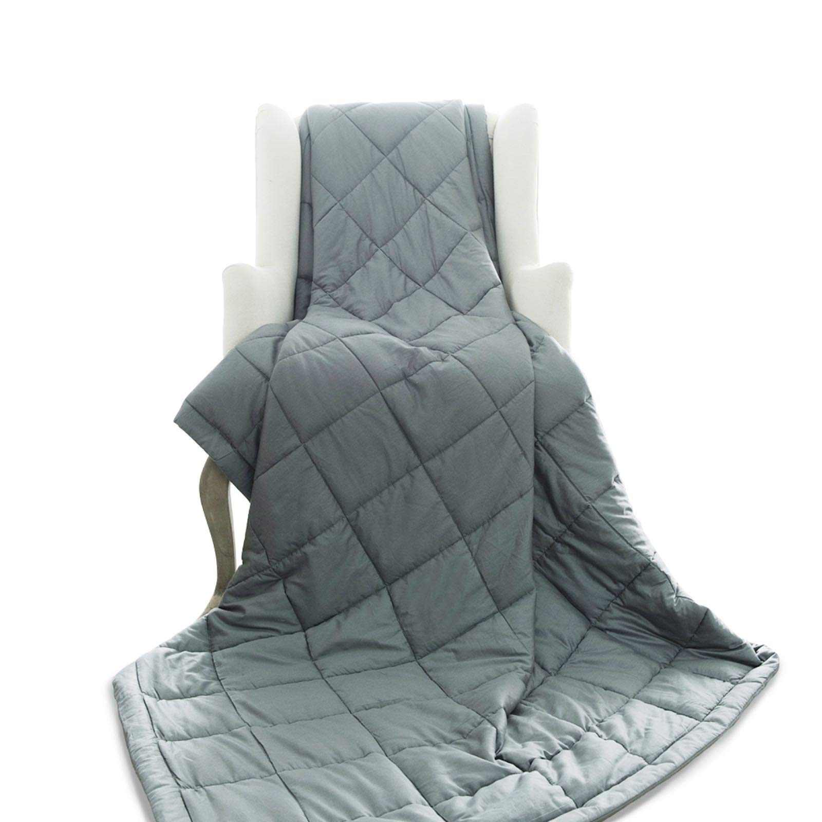 BUZIO Weighted Blanket for Adults by (15 lbs for 100-150 lbs Persons