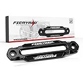 FIERYRED Winch Hawse Fairlead 10 Inch Aluminum Fairlead for Synthetic Rope, Suitable for 9000-14500 LBS Winch