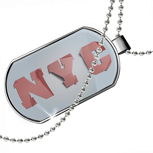 Neonblond Dogtag Nyc Origami Paper Dog Tags Necklace