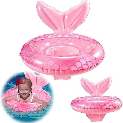 Vibbang Baby Swimming Ring Inflatable Pool Float with Seat Handles 6-36 Months
