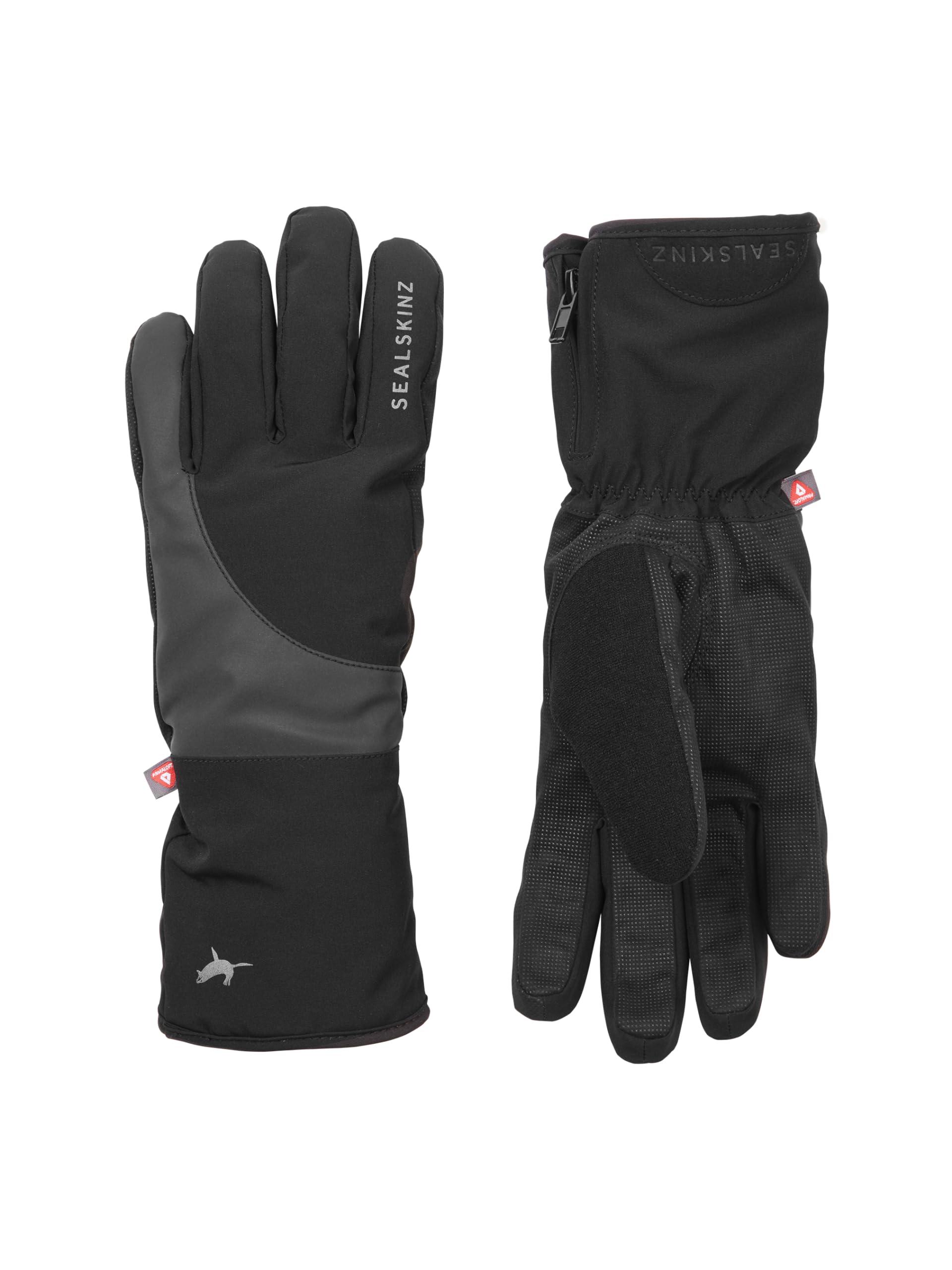 SEALSKINZ |Unisex Marsham Waterproof Cold Weather Reflective Cycle Glove | Cycling Glove | AX Suede for Handlebar Grip | Three-Layer Insulation Techology