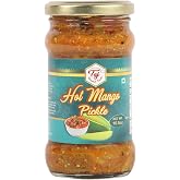 TAJ Hot Mango Pickle, Spicy Mango Achar |10.5oz (300g)