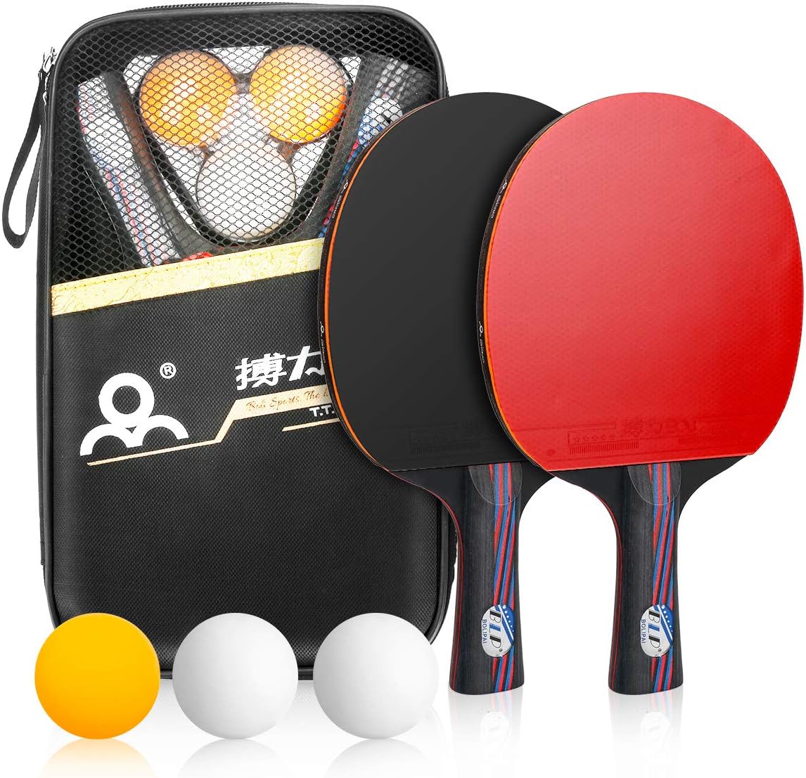 Powcan Ping Pong Set Portable Table Tennis Set PingPong Game Pingpong