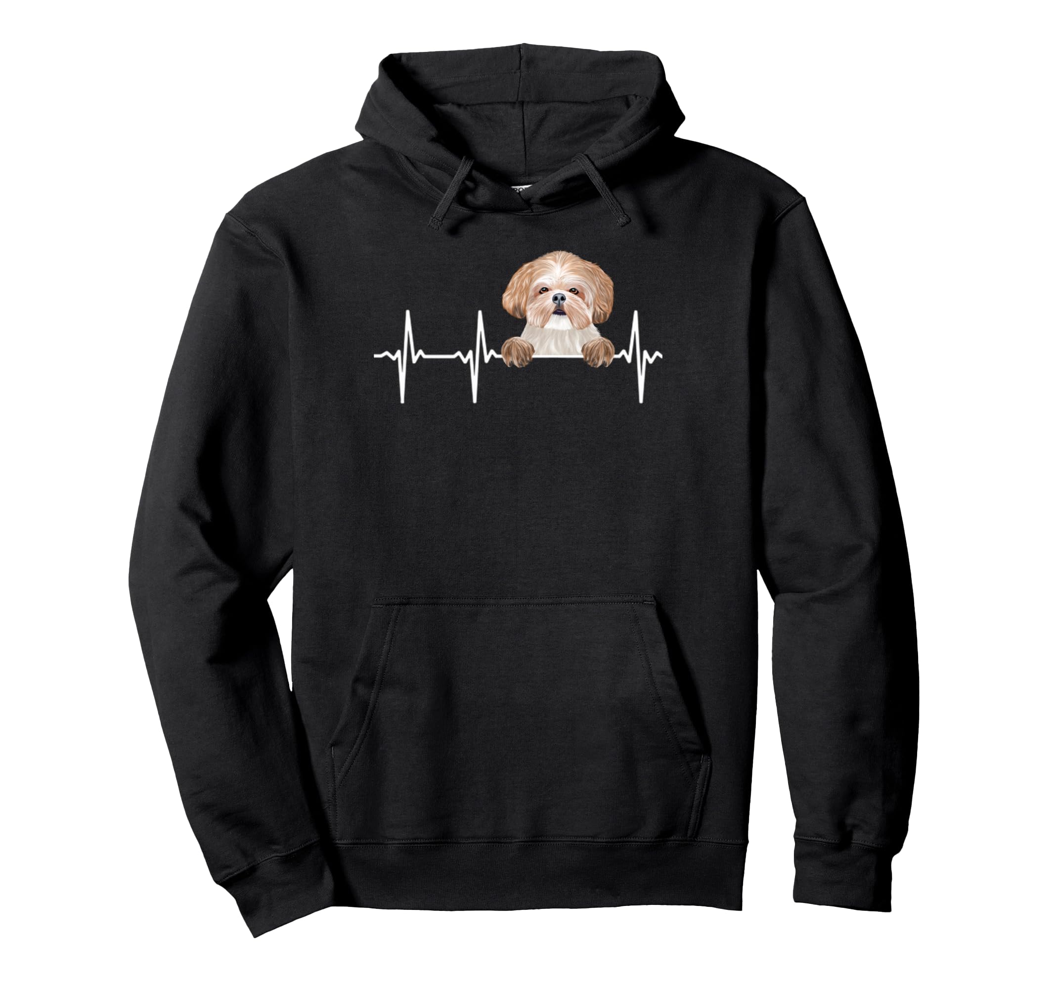Funny Dog Heartbeat For Shih Tzu Lovers Pullover Hoodie