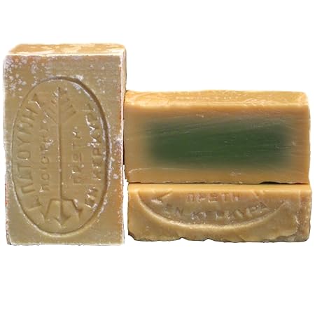 tradoro® grüne Olivenölseife 2er Pack (2 x 115gr), vegane Olivenseife aus 100% Olivenkernöl, handgesiedet aus der Seifenmanuf