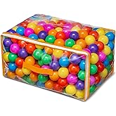 Vanland Ball Pit Balls for Baby and Toddler Phthalate Free BPA Free Crush Proof Plastic - Multicolored Pit Balls in Reusable Play Toys for Kids with Storage Bag