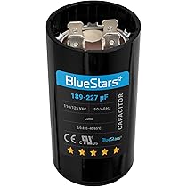 Motor Start Capacitor 189-227 uf MFD 110-125 Volt VAC MARS2