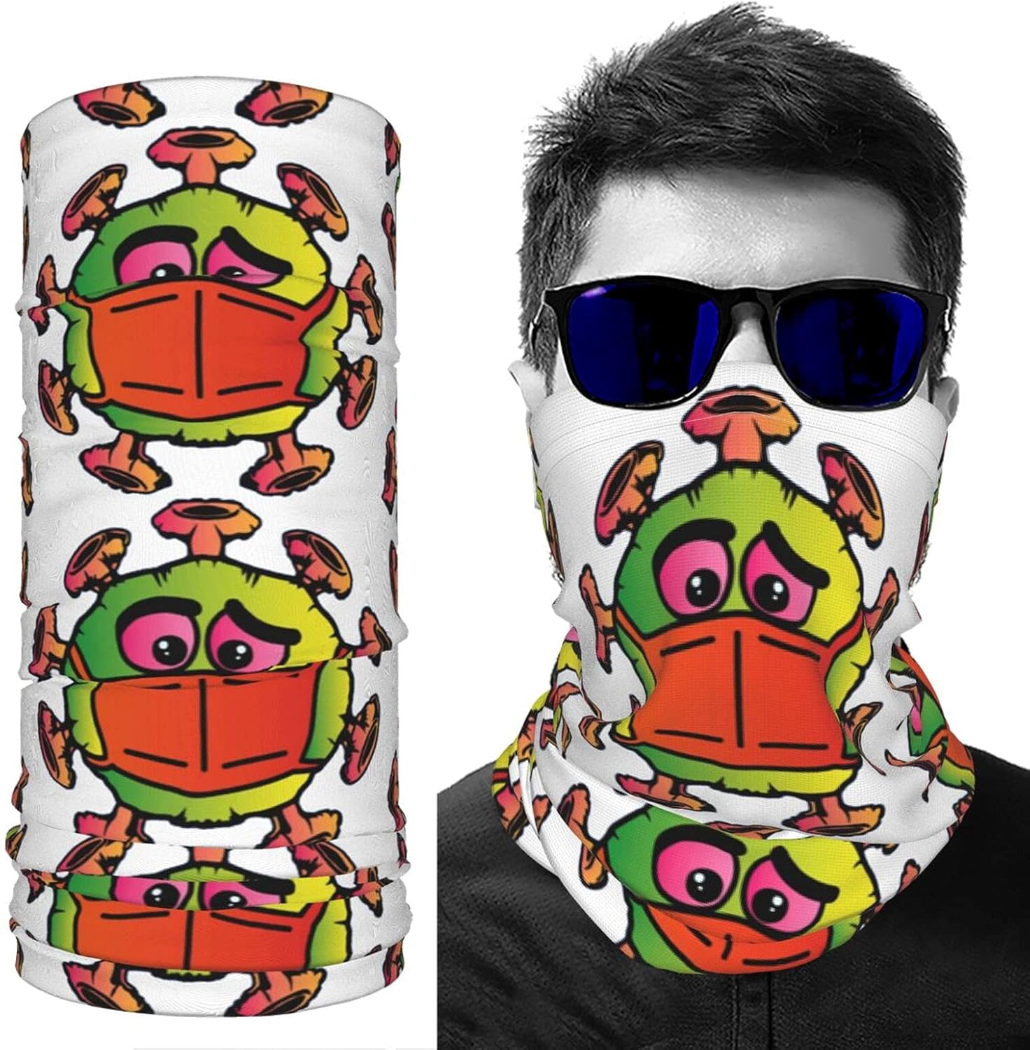 Masked Virus Face Mask Ice Silk Mask Uv Protection Mask Black at Amazon