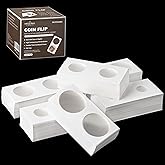 300PCS Coin Flips in 6 Sizes Cardboard Coins Holders 2x2 inch for Dollars Penny Quarter Cents Nickels Coin Collection Supplies FC01MX2