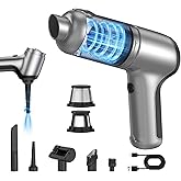 Handheld Car Vacuum Cleaner Cordless, 20000PA High Power Hand Held Vacuum Cordless Rechargeable, Portable Mini Vacuum & Air Duster with Brushless Motor and 2-Gear Modes for Car Home Office