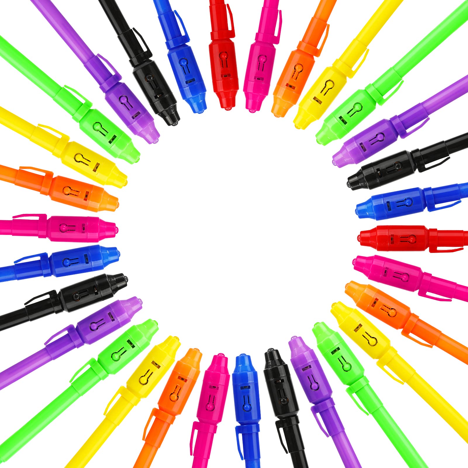 TAGVO Invisible Ink Pen - 2019 Upgraded Spy Pen with UV Light Magic Marker for Secret Message and Kids Halloween Goodies Bags Toy (30 pcs)