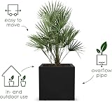 elho Vivo Next Square 40 Large Planter Indoor Outdoor 100% Recycled Plastic view 2