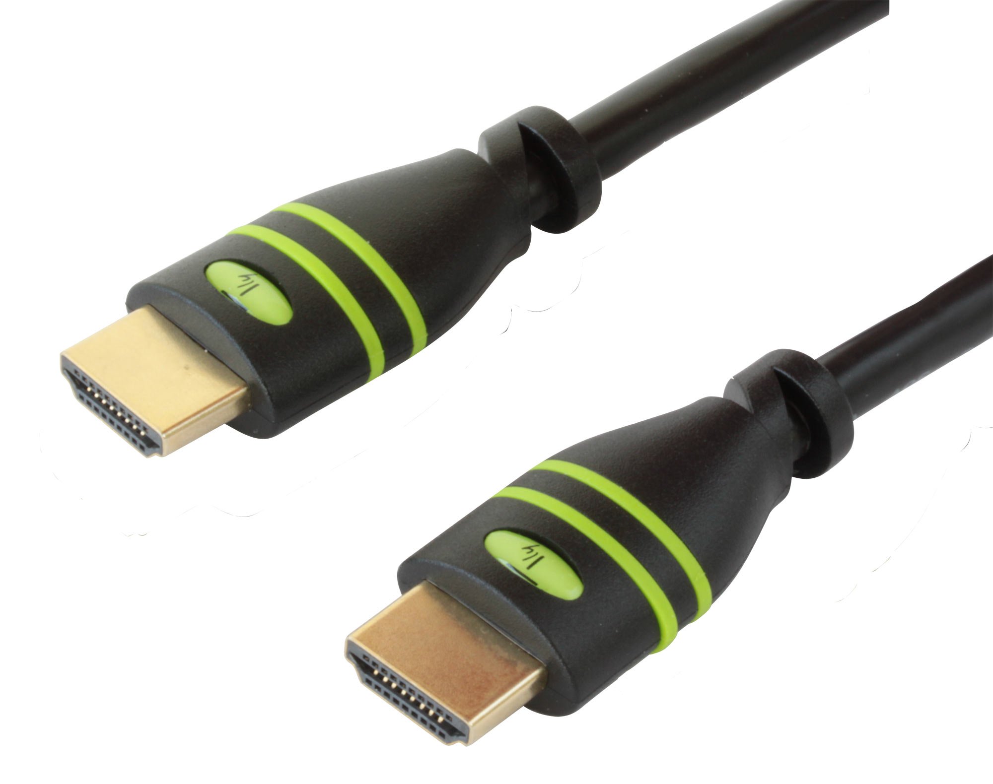 Manhattan HDMI Cable with Ethernet, 4K@30Hz (High Speed), 1m, Male to Male, Black, Ultra HD 4k x 2k, Fully Shielded, Gold Plated Contacts, Lifetime Warranty, Polybag